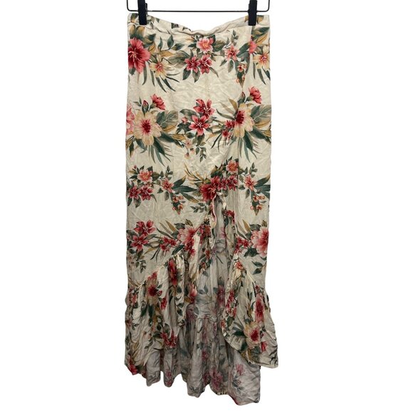 American Eagle Outfitters Dresses & Skirts - American Eagle Outfitters Skirt Women Floral Maxi Long Boho Cream Pink Small
